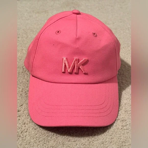 Michael Kors MK Logo Pink Baseball Cap Adjustable Hat NWT NWT Michael Kors Womens Adjustable Signature Logo Baseball  main image 4